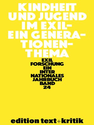 cover image of Kindheit und Jugend im Exil
